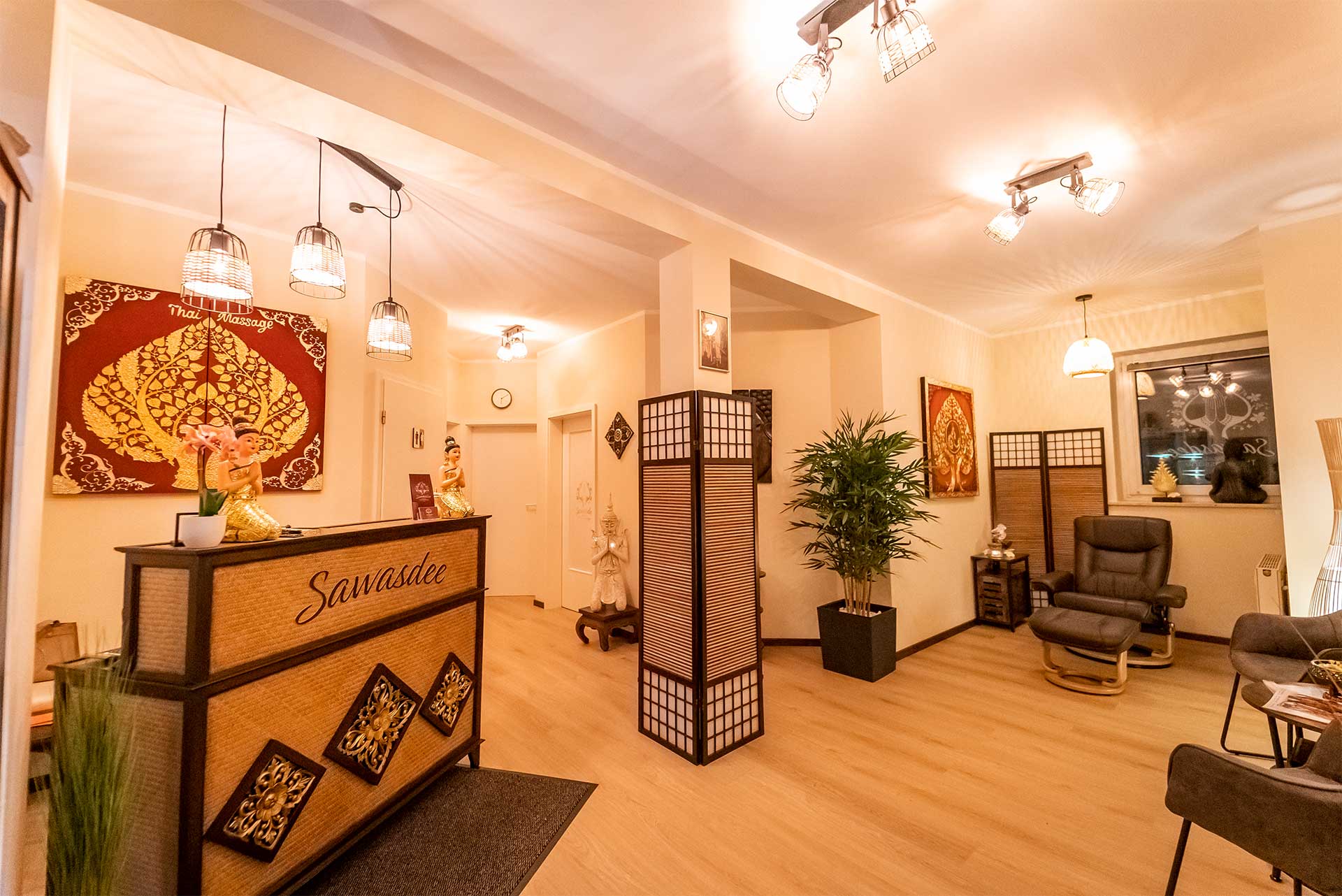 Eingangsbereich der Sawasdee Thai Massage in Schwandorf